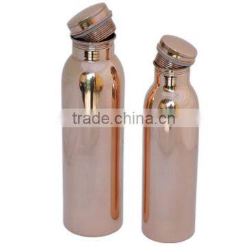 100% Pure Copper Bottle Set of 2 | Copper Bottle 600ml , 900ml photo-2