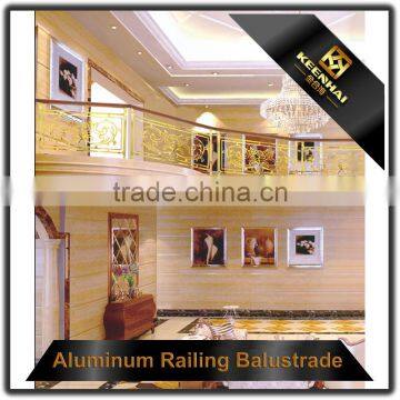 Interior Antique Bronze Decorative Railing Design Aluminum Copper Stair Handrail photo-6