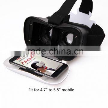 3D VR Virtual Reality Headset 3D Glasses Adjust Cardboard VR BOX For 3.5~6.0" Smartphones photo-2