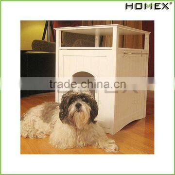 Wooden Dog Cage Pet Dog Crate w Table Top Homex_BSCI Factory