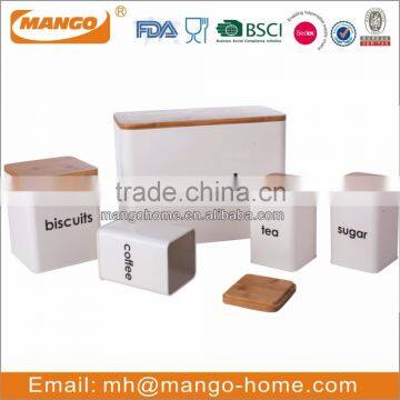 Hot Sale Colorful Metal Bread Flour Cookies Storage Bin photo-6