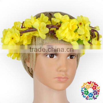 Purple Flower Headband Vintage Wedding Crown Artificial Wreath photo-5