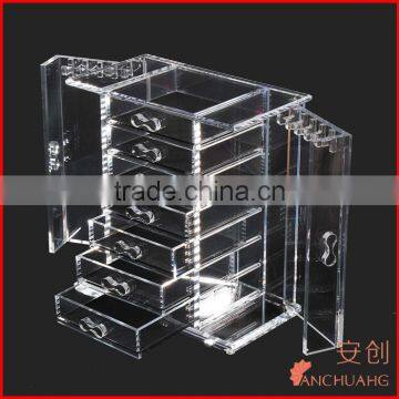 Deluxe 7-drawer Clear Acrylic Jewelry Organizer Necklace Keeper