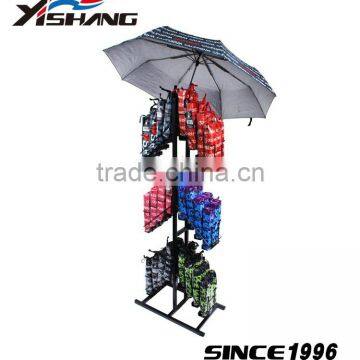 Retail store 3 tiers c handle inverted umbrella display stand