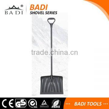 lightweight long aluminum handle plastic head snow shovel