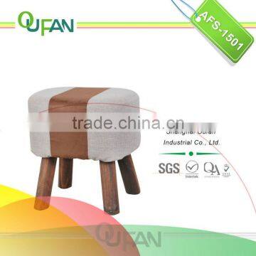 Oufan safe kids wooden stools with different patterns AFS-1501