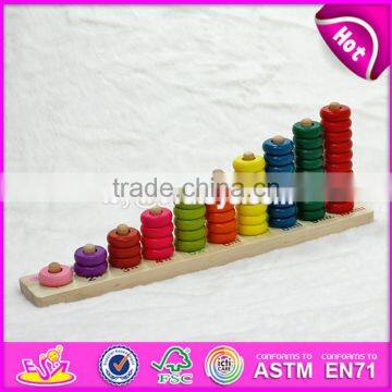 2017 New Design Kids Educational Toys Wooden Stacking Blocks W13D124 photo-3