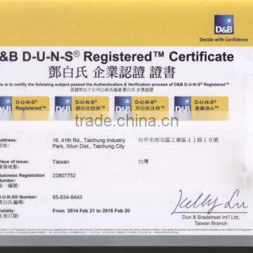D&B D-U-N-S REGISTERED CERTIFICATE