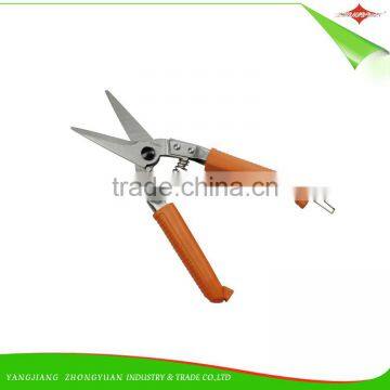 8.5 Inches Stainless Steel Garden Scissors/Pruner With PVC Handle photo-3