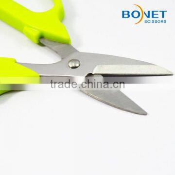 S39033G 6-3/4" CE Certificated 2.5mm Stainless Steel Best Household Fluorescence Green Handle Scissors Importers photo-6
