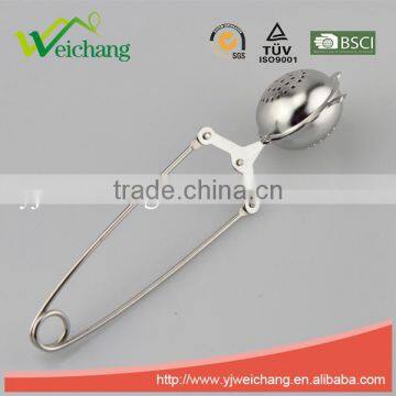 WCJ1065 Wooden Handle Stainless Steel Tea Ball Different Shape Tea Cup Shape photo-3