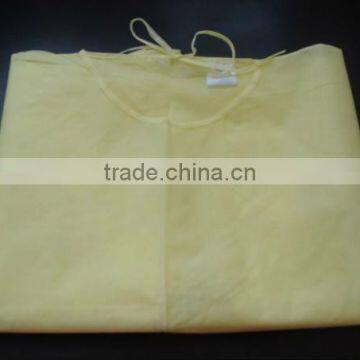 Surgical Supply PP Non-woven Isolation Gown With Knitted Cuff and Waist Tapes