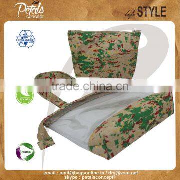 See Through PVC / PP Laminated Jute Bag With Pouch photo-4