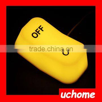 UCHOME Hot Creative Gravity Sensor ON-OFF Night Light/OEM White Yellow Warm LED Light Night for Baby Feeding Nursing photo-2