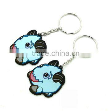 Promotional gifts rubber keychain custom pvc keychain plastic silicone keychains