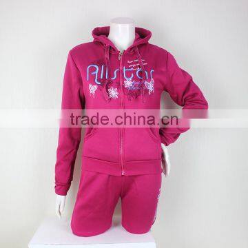 Fleece Pullover Tracksuit Women Clothes 2pcs Stocks photo-2