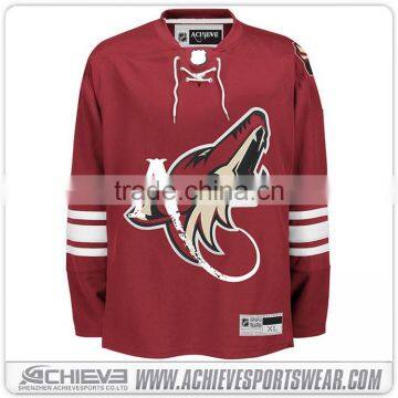 Wholesale custom practice mesh reversible hockey jerseys