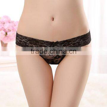 Hot Selling Underwear Mature Women Transparent Lace Thongs