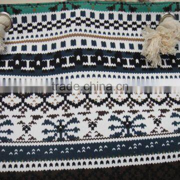 Fashion Lady Popular Cheap Geometric Pattern Cotton Canvas Bag photo-4