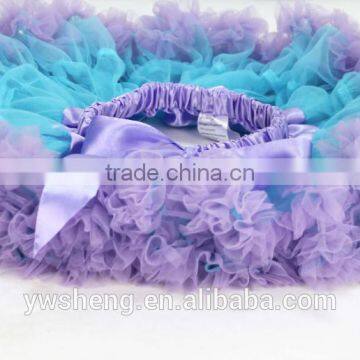 Fashion Baby Girls Two-tone Fluffy Chiffon Princess Ballet Dance Tutu Pettiskirt photo-4