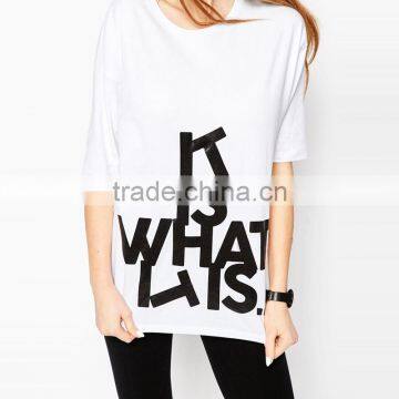 2016 Wholesale Custom Summer Printing T Shirt for Women Tee Shirt Design With Wholesale Price photo-3