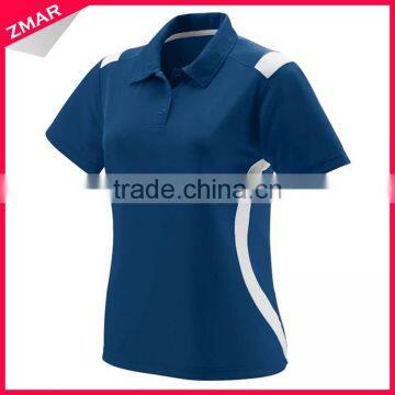 Fashion Design Wholesale 100% Polyester Dry Fit Sports Women Polo Shirts