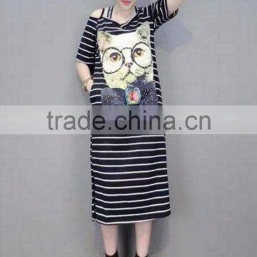 Z&M New Women Latest Fashion Dress Cartoon Dress Sheath Dress photo-5