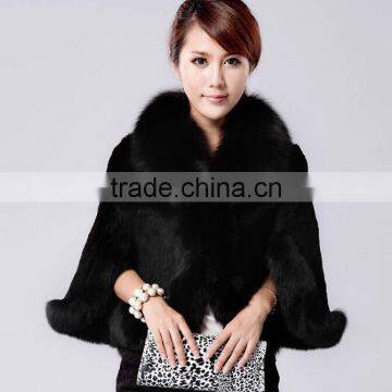 Winter Lady Black Faux Fur Shawls photo-6