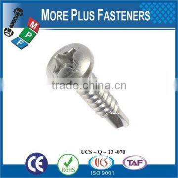 Made in Taiwan ALL METAL Tek Screws Pan Head Self Drilling photo-4