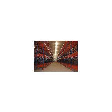 Supply Chain Push Back Pallet Racking Steel Storage Shelving 2 Uprights Frame