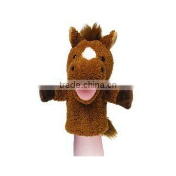 10" soft plush horse hand puppet