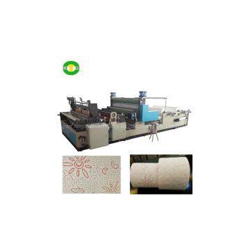 2015 Developed design colors glue lamination and embossing kitchen towel toilet paper machine