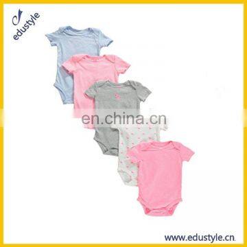 Bulk Organic Cotton Blank Knitted Baby Vintage Romper photo-2