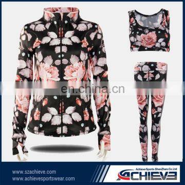 New Custom Hot Sexy Fashion Yoga Ladies Sublimation Printed fitness wear women's plain sport yoga bra