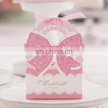 Sweet Lovely Pink Wedding Favor Box for Sale