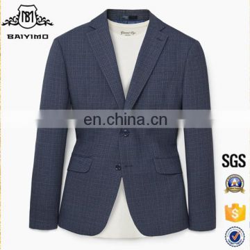 2017 Wholesale China Latest Design Mens Formal Regular-Fit Check Blazer Suits