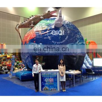 Inflatable earth globe jumping castle