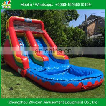 Summer Inflatable 16FT Multi-Color Water Slide With Pool