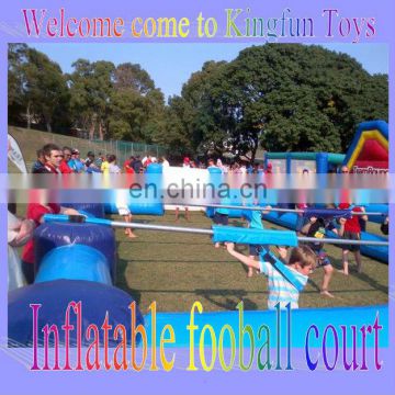 Hot selling table inflatable human football court game