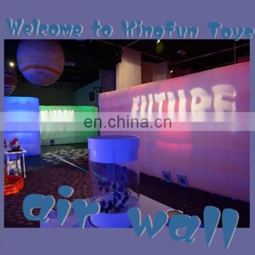 Lighting exhibition inflatable projection wall