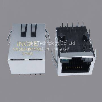 SI-61031-F 10/100/1000 Base-T, AutoMDIX Through Hole RJ45 Integrated Connector Modules