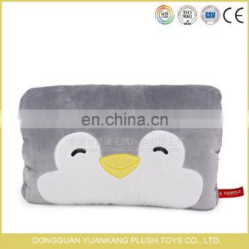 YK SEDEX factory soft cute penguin head plush animal hand warmer for your family