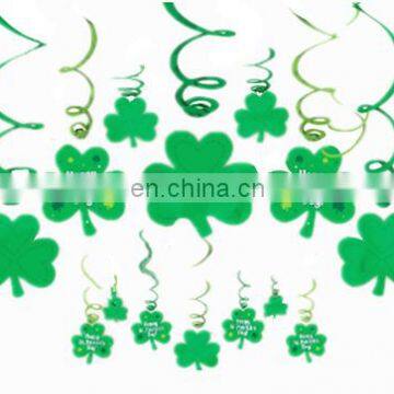 Hot Sale Saint Patrick's Day Swirl Shamrock Wall Hanging