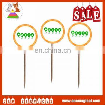High Quality Paper Fruits Toothpick Flag photo-2