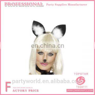 carnival party Cat Ears Black and White