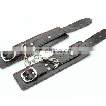 Sexy Bondage Leather Wrist & Ankle Restraints Adult Novelty Product Sex Toy