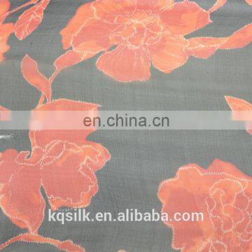 Printed 100% Silk Georgette With Floral Pattern