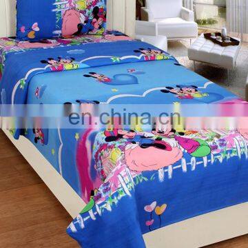 100% Cotton Single Bed Sheet With 1 Pillow Cover