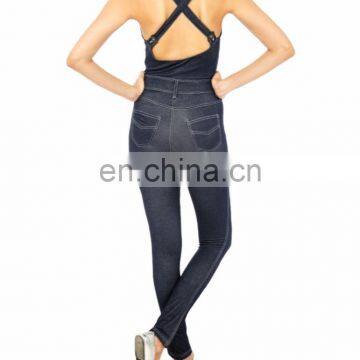 Blue Indigo Skiny Cotton Jumpsuit photo-2
