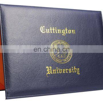 Clip File Type and Leatherette Material Diploma Covers